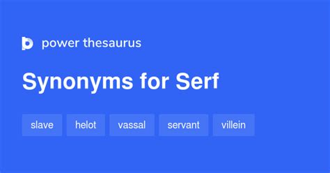 serf synonym